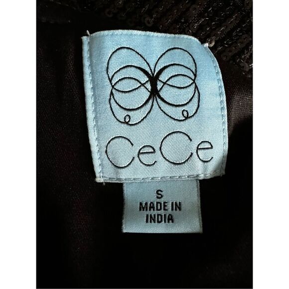 CeCe One Shoulder Sequin Dress With Bow NWT - Picture 10 of 10